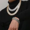 سوار Topgrillz Mens 20mm 3 صف Zirconia prong Link Chain Iged Out Micro Pave Cz Hip Hop Fashion Jewelry for Gift 220222256S