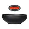 Dinnerware Sets Soup Bowl Black Melamine Ceramics Japanese Style Tableware Serving Asian Noodles