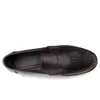 Äkta 47D15 läderklänning avslappnad italienska loafers andningsbara kontorsmän designer glider på körskor plus storlek 38-46 230419