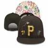 Pirates-P lettre casquettes de Baseball marque hip hop pour hommes femmes casquette en os snap back casquette Snapback chapeaux