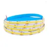 Strips CCT COB LED Strip Light 5M High Density Dual Colour Warm Cool White Dimmable Linear Lights 12V 24V 512leds/m Flexible Tape Rope