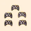 Charms 10 Stuks 20 26 Mm Zwart Emaille Gamepads Voor Sieraden Maken Benodigdheden Retro Game Handvat Oorbellen Sleutelhanger Diy ambachtelijke Accessoires