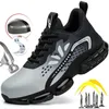 Buty stalowe trampki robocze Buta Bezpieczeństwo 2023 Lato Air Cushion Men S. Anti Stab Anti Smash Men 231120