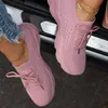 Casual Comfortable Women Sneakers Dress Mesh Lace-Up Ladies Sport Shoes Wedges Chunky Women's Vulcanized Females Plus Size 230419 540 's