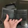 Men Brand Wallet Credit Card Holder Dollar Coin Purse Designer purse Envelope Bag Leather Original Box Business Card Case