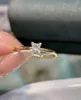 Cluster Rings LR Чистые ювелирные изделия 18K Золотая природа F-G против белых бриллиантов 0,23CT Gemstones Женщины для женщин кольцо