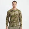 Jaquetas de corrida ao ar livre roupas táticas respirável treinamento militar camuflagem camisa de equitação manga longa camiseta de secagem rápida