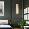 壁のランプ豪華な大理石銅ランプモダンリビングルーム