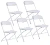 Nowe plastikowe krzesła składane na imprezę weselną Krzesło komercyjne białe gyq3240283