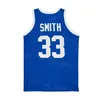 Movie Basketball 33 Will Smith Jersey Music Television MTV First Annual Rock N Jock BBall Retro Sport Pullover Breathable Vintage HipHop College Black Blue Shirt