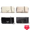 Designer de luxe Zadig Voltaire Sac Cross Body Épaule Pochette Rock Swing Your Wings Sacs fourre-tout Femmes Hommes Sac à main cosmétique Véritable chaîne de mode en cuir Clu