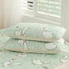 Bedding sets YanYangTian Bed Mattress Autumn Latex Mat Panda Cartoon Mattress Covers Folding Soft Pad Three-piece Set Non-slip Pad Bed 150 231120