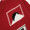 Maglioni da uomo firmati Felpa con cappuccio casual Rhude mula F1 Sunset Snow Mountain Girocollo in rilievo Natale Maglia rossa allentata e rilassata Maglione da donna per uomo