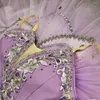 Abito da balletto viola lilla da indossare sul palco su misura per adulti e bambini. Vestito per ragazze da competizione per prestazioni professionali