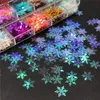 Acrylic Powders Liquids TCT862 Snowflake Nail Art Glitter Sequins Holographic Snow Flakes Slices Winter Christmas Decorations Xmas Manicure 231120