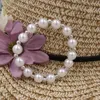 Strand Girls 8mm Pearl -armband Elastische peuter Babyarmbanden Sieraden Little Girl Birthday Present Dochter Cadeau Accessoires voor kinderen