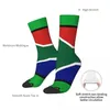 Herrensocken Südafrika Flagge 2 Unisex Winter Radfahren Happy Street Style Crazy Sock