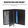 Portadores de cartões Portador Seguro carteira Registro Car VEÍCULO DOVOCIMENTE Organizador Documento de armazenamento automático Acessórios de caixa de automóveis Pocket Pocket Pocket