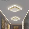 Ceiling Lights Modern LED Ceiling Lights For Home Entrance Indoor Lighting Fixtures with Crystal Lampshade Lights Round Square Luminaria Q231120