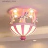 Ceiling Lights Nordic Modern Children's Ceiling Circus Cartoon Creative Princess Room Boys and Girls Bedrooms Decorated with LED Light Fixtures Q231120