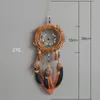 Decoratieve beeldjes Traditionele droomvanger handgemaakte veren vangers voor autokamer muur hangende mobiele ornament decoratie ambachtelijke geschenken
