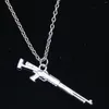 Chaînes 20pcs Collier de mode 44mm Sniper Rifle Gun Pendentifs Court Long Femmes Hommes Colar Cadeau Bijoux Tour de Cou