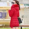 Trenchs pour femmes Mode Hiver Veste rembourrée à capuche coréenne Slim Big Col de fourrure Parka Harajuku Vêtements Femmes 2023