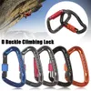 5 PCScarabiners Professional Safety Carabiner D Form Key Hooks Aluminium Klättring utomhus Ascend Tool Mountaineering Skyddsutrustning P230420