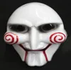 Electric Saw Mask Halloween Cosplay Party Saw Horror Movie Saw Billy Mask Jigsaw Puppet Adam Creepy Scary TY15373196360