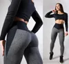 Pantaloni da yoga a vita alta da donna Collant senza cuciture Leggings Controllo della pancia Sollevamento del sedere Traspirazione dell'umidità Essere rosa Grigio Allenamento fitness Corsa Pantaloni sportivi estivi2247988