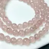 Bracelets à maillons Naturel Rose Quartz Mica Triple Cercle Bracelet Chaîne Charmes À La Main Fortune Énergie Femme Amulette Bijoux Cadeau 1 PCS 6 MM