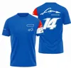 F1 Racing T-shirt Summer Men and Women's Short Sleeve Shirt Samma stil anpassad