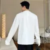 Herren Hoodies SYUHGFA Koreanischer Stil Highend Alltagskleidung Hübscher Pullover Nischendesign Sweatshirts Einfarbiges Trend-Top