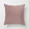 Pillow Geometric Abstract Leaves Cover Stripes Throw Living Room Pink Golden Silver Case Home Decoration