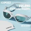 Goggles Copozz Professional HD Swimming Goggles Anti-dimma UV-skydd Justerbara badglas Silikonvattenglas för män och Wome 230419