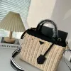 20203 Designer Beach Bag Style Lafite Leather Wovoven Bag Fashion Handbag Women's Beach Holiday Shopping Bag Handväska Kvalitet 7A