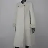 Women's Down Parkas 2023 Winter Women Jacket Borttagbar verklig naturlig Mink Päls Collar Polid varm Långt Långt kashmir Wool Blends Streetwear 231120