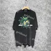 Mode Retro Männer T-Shirt Designer Hip Hop Street Loose Tops Tide Letter Printed Washed Tees Sommer Männer Oversize Shirt