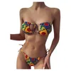 Costumi da bagno da donna 2023 Bikini Set da donna Costume da bagno push-up Top Fondo solido Stampa Biquini brasiliano Costume da bagno Costumi da bagno Spiaggia