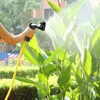 Equipos de riego Boquillas de manguera de jardín Rociador de agua duradero de alta presión Flexible con diseño de rociado para