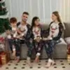 Familie Passende Outfits Vater Mutter Kinder Baby Nachtwäsche Papa Mama und Ich Weihnachten Pyjamas Kleidung 2023 Weihnachten Hirsch Pyjamas Sets 231118