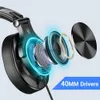 Cep Telefonu Kulaklıklar Oneodio Mikrofonlu Oyun Kulaklığı A71D 3.5mm Stereo Kulak Kulaklıkları Kablolu Oyun Kulaklıkları PC/PS4/Xbox One için MIC ile Oyun Kulaklıkları YQ231120