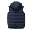 Heren Vesten Vest Winter Dikker Warm Dons Mannelijke Casual Thermische Mouwloze Jassen Man Vest Rits Uitloper Plus Size 5XL 231118