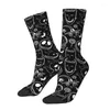 Men's Socks Scary Movie Tim Christmas Halloween Skull Dress For Men Women Warm Fashion Crew