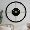 Wall Clocks Exquisite Geometric Clock Compact Silent Modern Style Simple Installation Large 3D