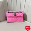 Kurt Geiger herzförmige Handtasche Luxus Designer -Tasche Leder London Frauen Mann Mini Schultermetallschild Pochette Clutch Tote