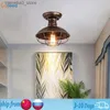 Ceiling Lights Industrial Oil Rubbed Bronze Ceiling Light with Metal Cage Semi-Flush Lighting Fixture for Farmhouse Porch Kitchen Q231120