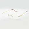 Солнцезащитные очки рамки Reven Jate Memory Gibleble Rimless Eyeglasses Оптические рецептурные очки для женщин и мужчин.