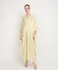 Vêtements ethniques Lâche Eid Robe solide Femmes Abaya Bat Manches Robes musulmanes Kimono Khimar Hijab Kaftan Abayas Jilbab Dubaï Robe longue