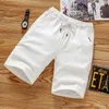 Men's Shorts Cotton Linen Men's Summer Basic Short Korean Slim Sweat Versatile Fashion Beach Men